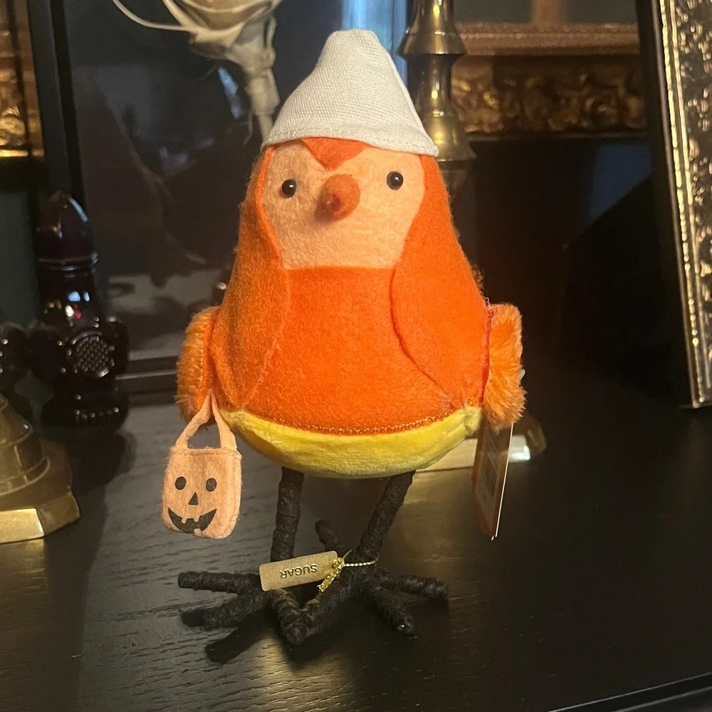 Orange and Yellow Halloween Bird Decor 2022 “sugar” target Halloween
